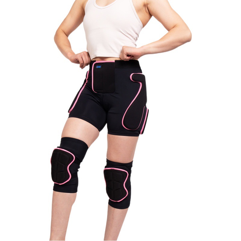 New ski knee pad hip pad suit adult anti-fall pants skating protective gear equipment reinforced knee pad hip pad