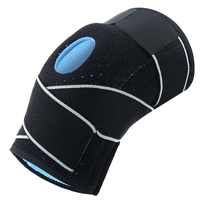Sports Strap Pressure Winding Silicone Knee Pads Fitness Basketball Running Mountaineering Riding Knee Pads Silicone Pressure Knee Pads