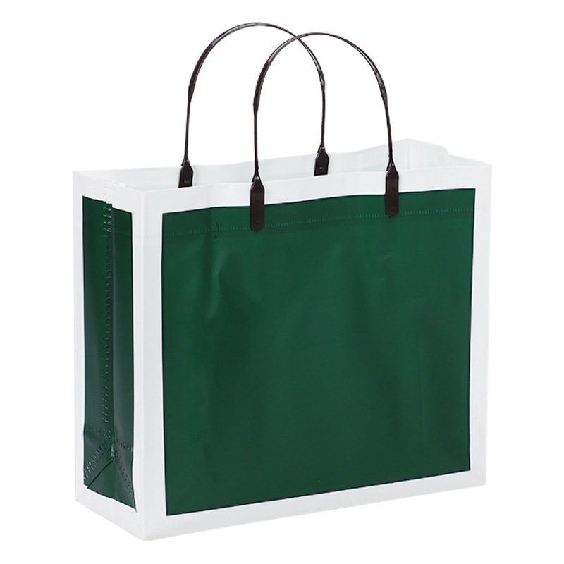 Pvc Souvenir Simple Bag, Fashionable Gift Bag, Plastic Clothing Bag, Thickened Clothing Store Tote Bag