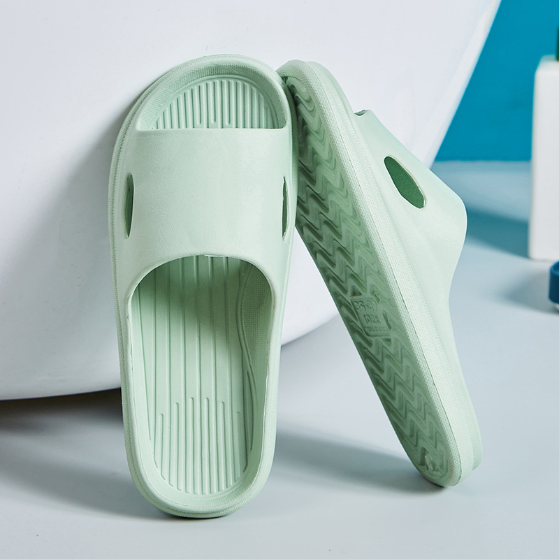 Picture of Slip-on slippers men's summer indoor and outdoor home home bathroom bath non-slip platform slippers women's summer