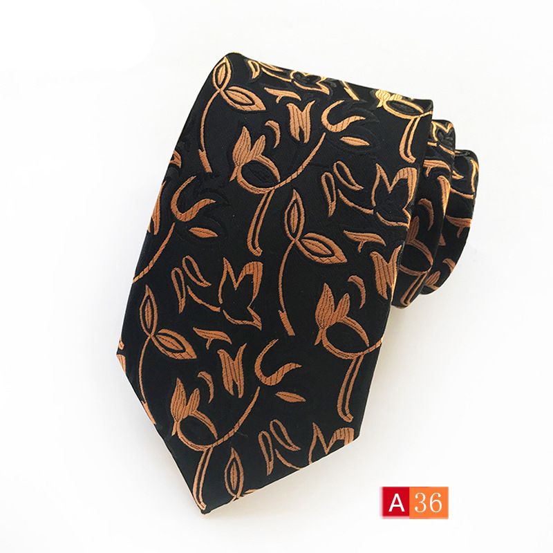 Picture of Source Factory Hot Jacquard Fabric Tie Men's Dress Business Suit Accessories Tie Wholesale