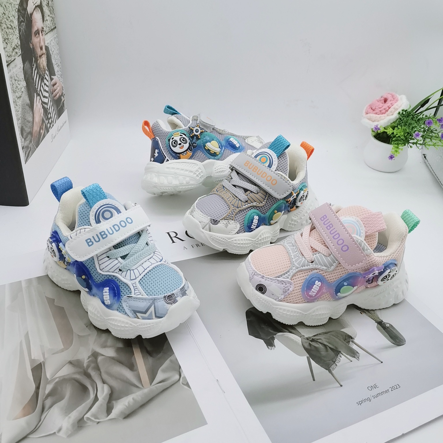 Baiduokke's New Kidsren's Sports Shoes 2025 Autum New Breathable Boys' Shoes Soft-Soled Baby Shoes Girls Toddlers