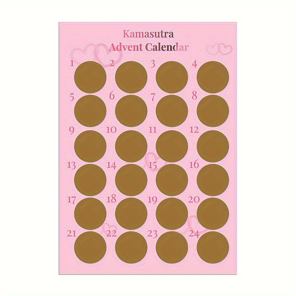 Picture of Cross-border New Valentine's Day Scratch Poster 100 Sex Position Challenge Scratch Poster Couple Gift