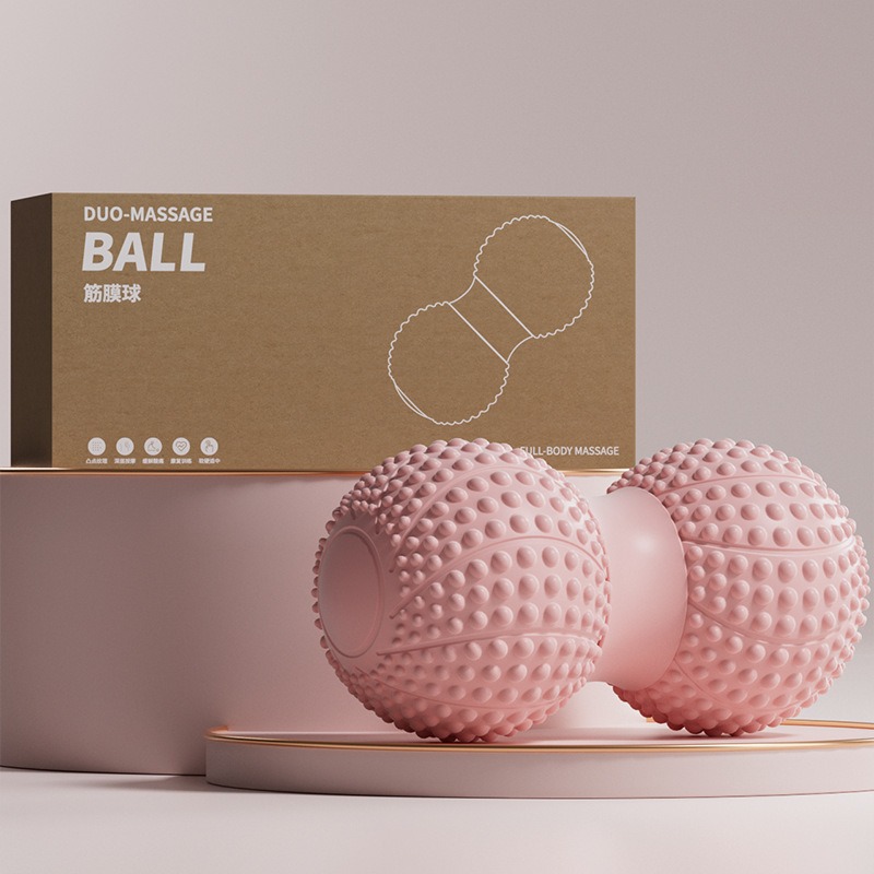 Picture of Fascia ball foot massage double ball peanut ball deep muscle relaxation hedgehog ball shoulder neck stretch yoga fitness ball