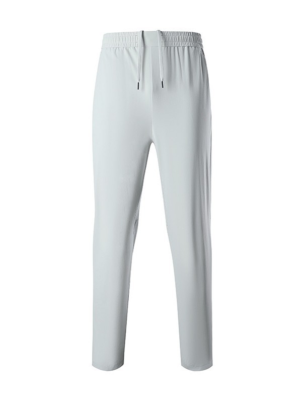 2025 Spring and Summer Explosions Cotton Sense Sports Quick-drying Pants Men's Running Sports Lightweight Breathable Fashion Brand Straight Ice Silk Pants