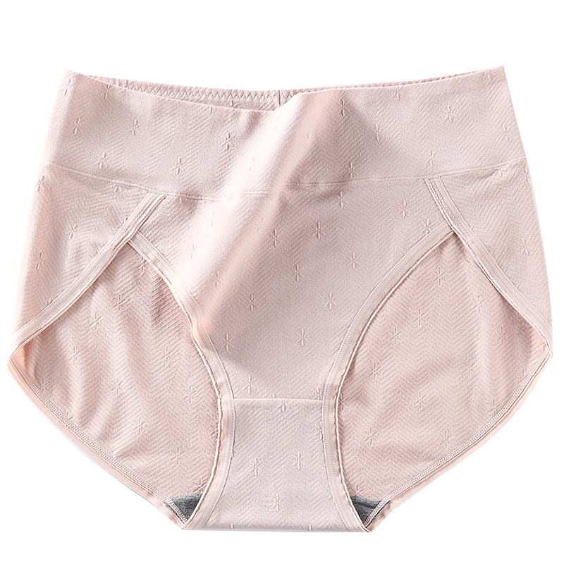 Picture of Japanese underwear women's cotton breathable high waist plus size 200kg abdomen hip graphene antibacterial ladies underwear