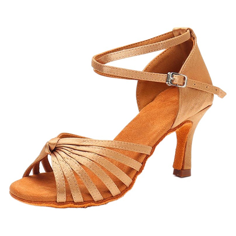 Upgraded Series Adult High Heel 7 with Soft Sole Latin Dance Shoes Women's Professional Ballroom Dance Shoes Soft Sole