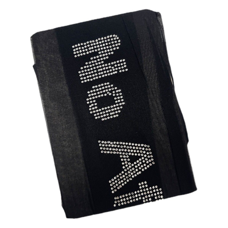 NO letter rhinestone stockings nightclub Disco black pantyhose thin anti-snagging shiny rhinestone sexy black silk