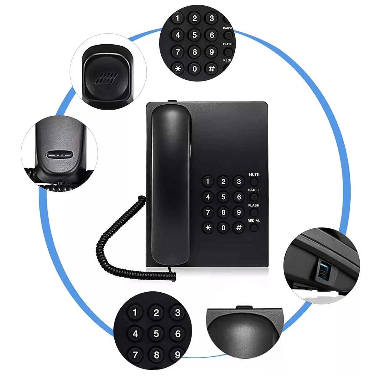 Picture of Hotel Telephone Simple Telephone Telephone Landline Kx-Ts500Mx