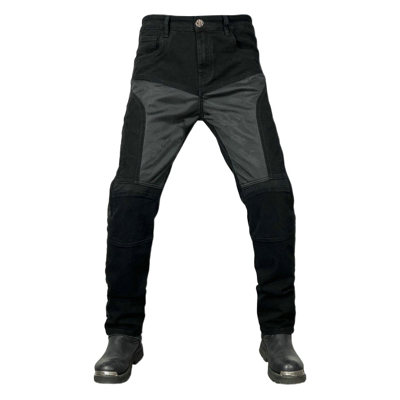 Wholesale motorcycle jeans men's summer mesh breathable motorcycle pants up and down adjustable knee pads drop-resistant racing pants