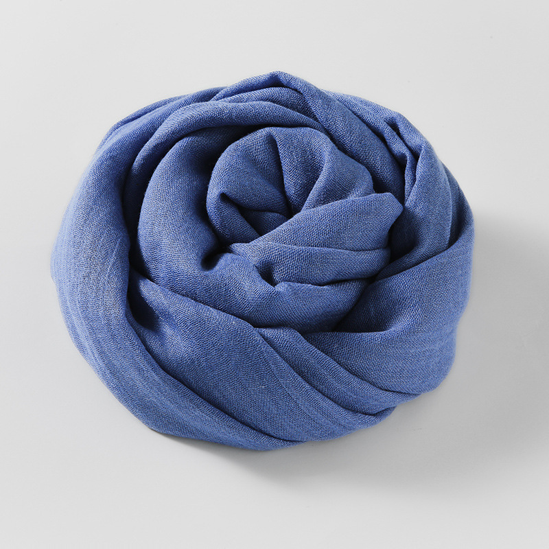 Picture of Solid Color Cotton and Linen Scarf Women's Artistic Sunscreen Scarf Scarf Beach Long Scarf Wholesale Japanese Scarf Advanced Sense