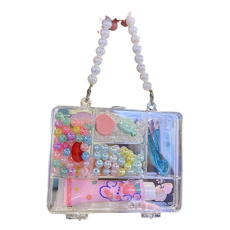 New Stall Children's Toys Girl DIY Handmade Beaded Material Bag Girl Necklace Bracelet Jewelry