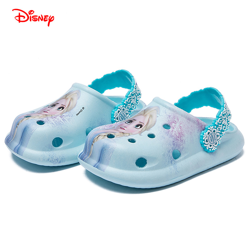 Picture of Disney Children's Hole Shoes Baby Slippers Princess Elsa Girls' Summer Sandals Toddler Non-slip Soft Bottom