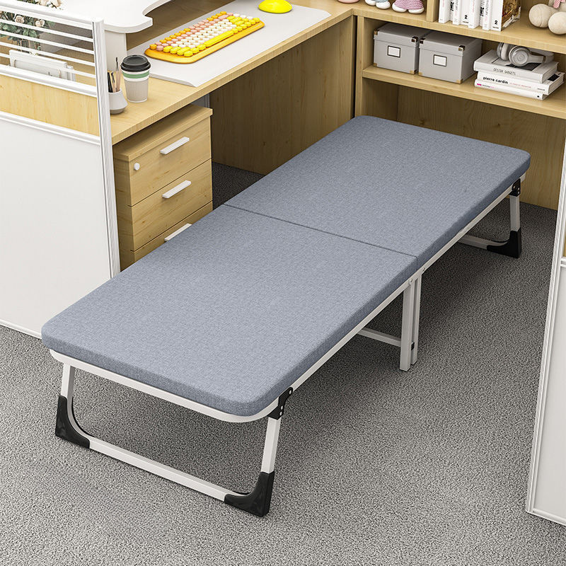 Folding Bed for Office Nap, Portable Home Use, Adult Single Bed, Military Cot, Hospital Companion, Simple Nap Artifact