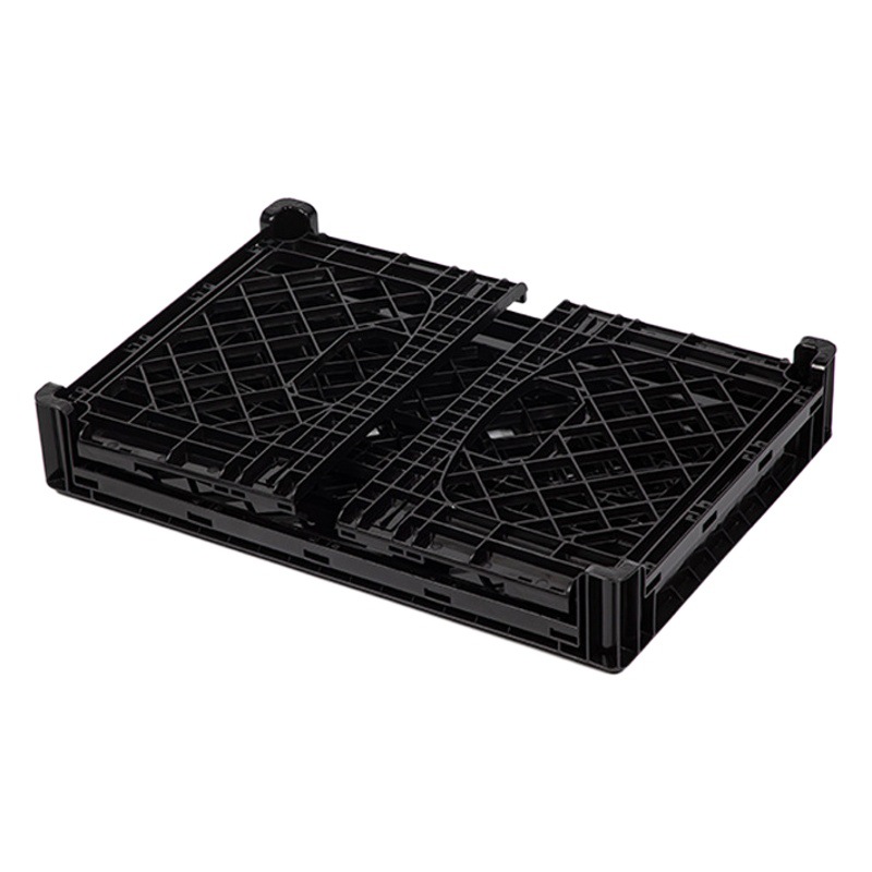 24 Quart Foldable Plastic Basket Food Turnover Box Large Fruit Transport Basket Storage Basket Multifunctional Logistics Box