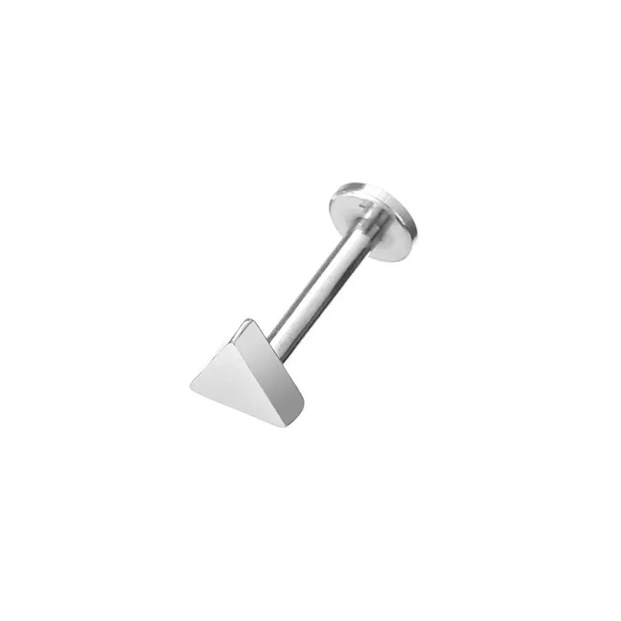 Picture of 2024 new 100% 316L stainless steel hollow moon star geometric figure lip nail ear bone nail 18K gold plated