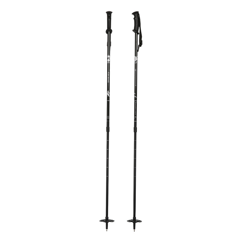 Picture of Double-Board Snowball Fight Retractable and Adjustable Multi-Functional Aluminum Alloy Cane Universal Equipment for Adults and Children Professional Ski Poles