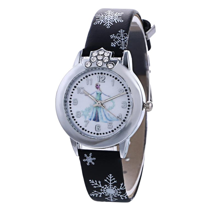 Frozen Cartoon Popular Women's Fashion Watch Student Trendy Cartoon Belt Quartz Women's Watch