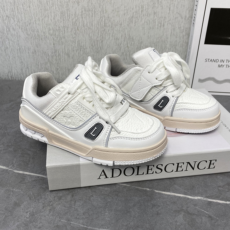 Children's Sneakers 2025 Spring New Boys' White Shoes Soft-Soled Sports Shoes Girls' Casual Running Shoes
