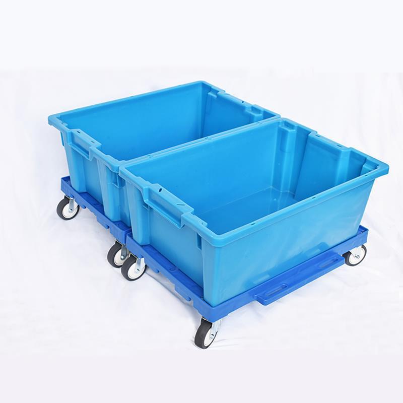 Picture of Mute hollow-out Turtle truck warehouse distribution turnover storage trolley splicing one-piece stacking truck wholesale