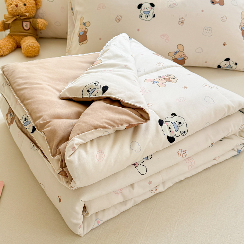 Picture of Class A Maternal and Infant Grade Summer Quilt Lace Summer Cool Quilt Summer Air-conditioning Quilt Double Washed Cotton Quilt Core Children's Thin Quilt Ins