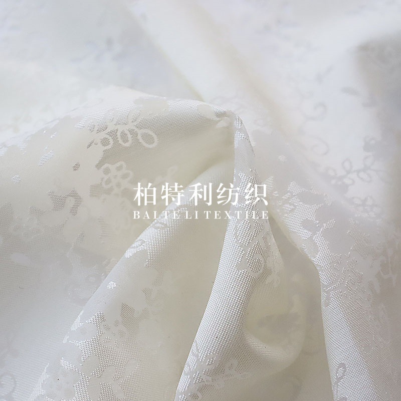 Spring and Summer Hollow Burned Flower Fabric Burnt Flower Cut Jacquard Fabric National Style Women's Clothing Slip Skirt Shirt Hanfu Sunscreen Clothing