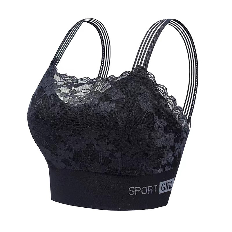 Picture of Beauty back lace wrapped chest beauty back seamless big chest show small breast contracting breast plus size anti-exposure bottoming wrapped chest female bra