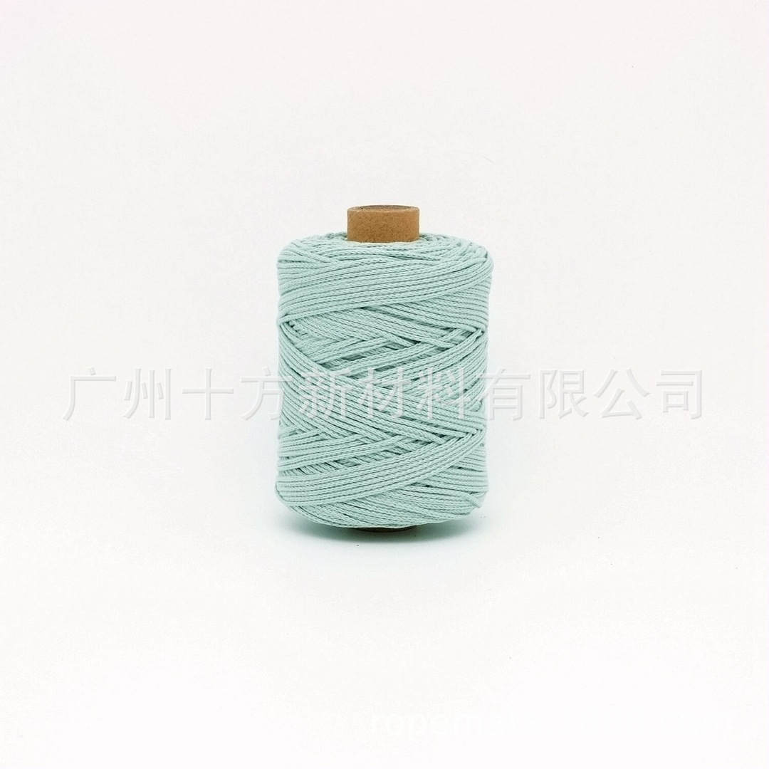 Picture of Wholesale color 1.5mm round strand yarn combed cotton thread crochet wool knitting handmade thread DIY cotton rope
