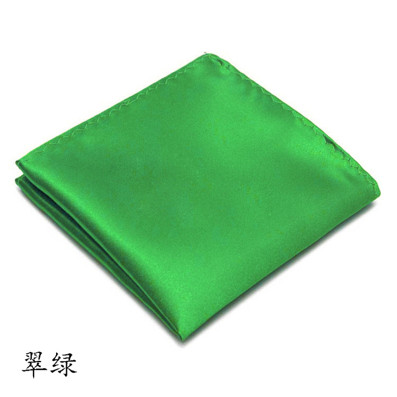 Picture of Solid color dress suit pocket towel men's small square wedding dress breast towel handkerchief black red blue green purple wholesale