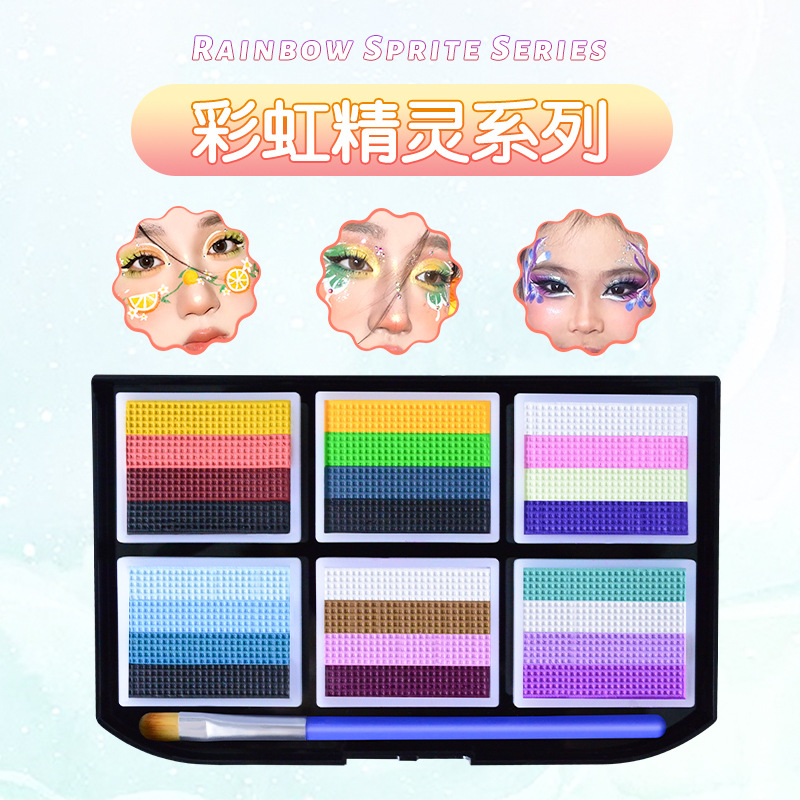 Picture of Children's Human Face Painting suit Festival Comic-Con Makeup 3D Painting Pigments Water-soluble Washable Pigments