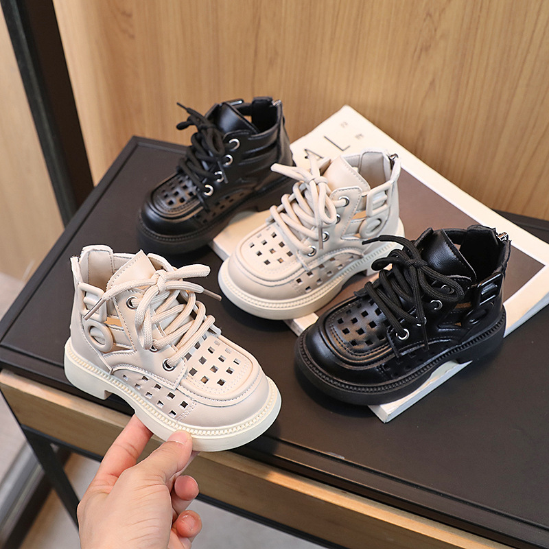 2025 Spring/Summer Little Boys' British Style Casual Fashionable Comfortable Versatile Mid-Calf Sandals for Girls, Trendy Summer Style