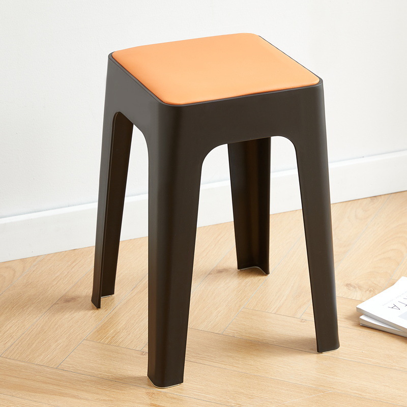 Picture of Internet celebrity plastic stool for home use thickened, stackable, modern simple high bench, soft stool, sturdy and durable for backup