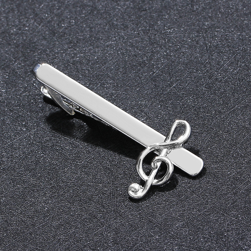 Picture of European and American Fashion Hot-Selling Jewelry Men's Tie Clip Business Shirt Note Clip Wish Cross-Border Best-Selling Accessories