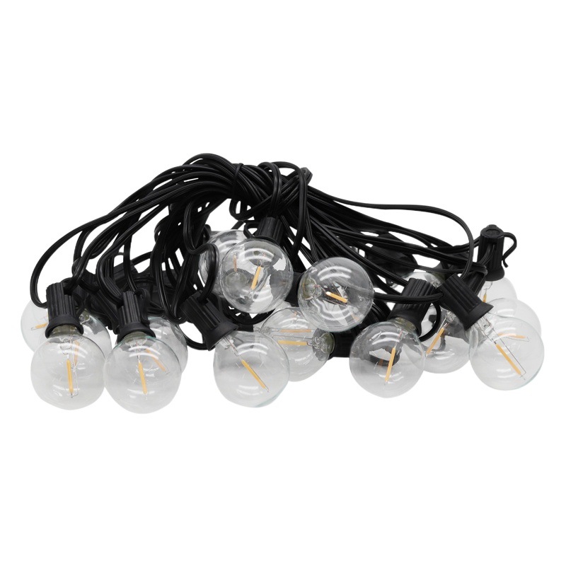 Direct Plug-In 25g40 Tungsten Filament 110V-240V Courtyard E12 Festive Atmosphere Christmas Lights with Glass Led Light String