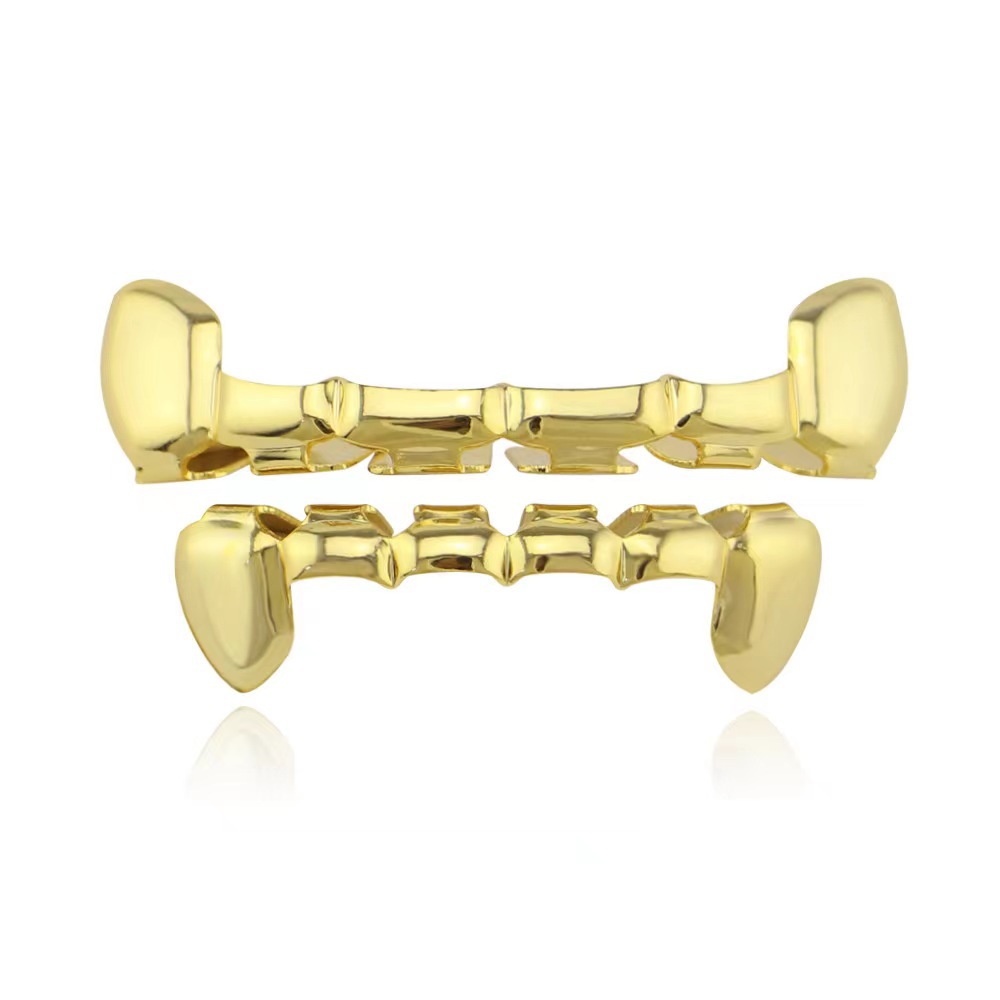 Picture of Cross-Border Hot Selling European and American Hip-Hop Trendy Hippop18K Hip-Hop Flat Teeth Cut Out Tiger Teeth Braces Fashion Trendy Products