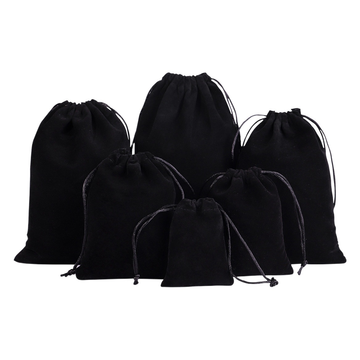 Flannel Bag Jewelry Jewelry Flannel Bag Hair Dryer Headset Storage Bag Swan Black Flannel Bag Wholesale