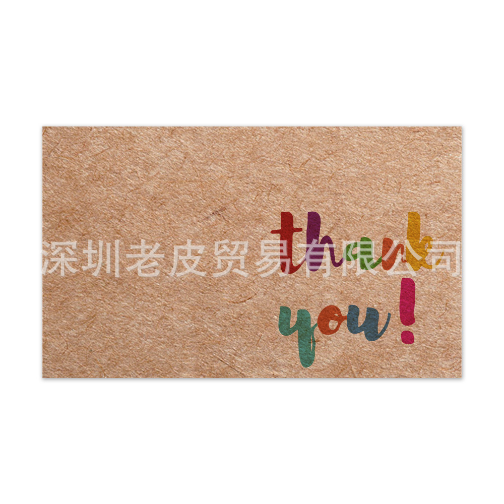 Picture of Cross-border wholesale White thank you card praise card thank you gift card packaging Kraft paper thank you card