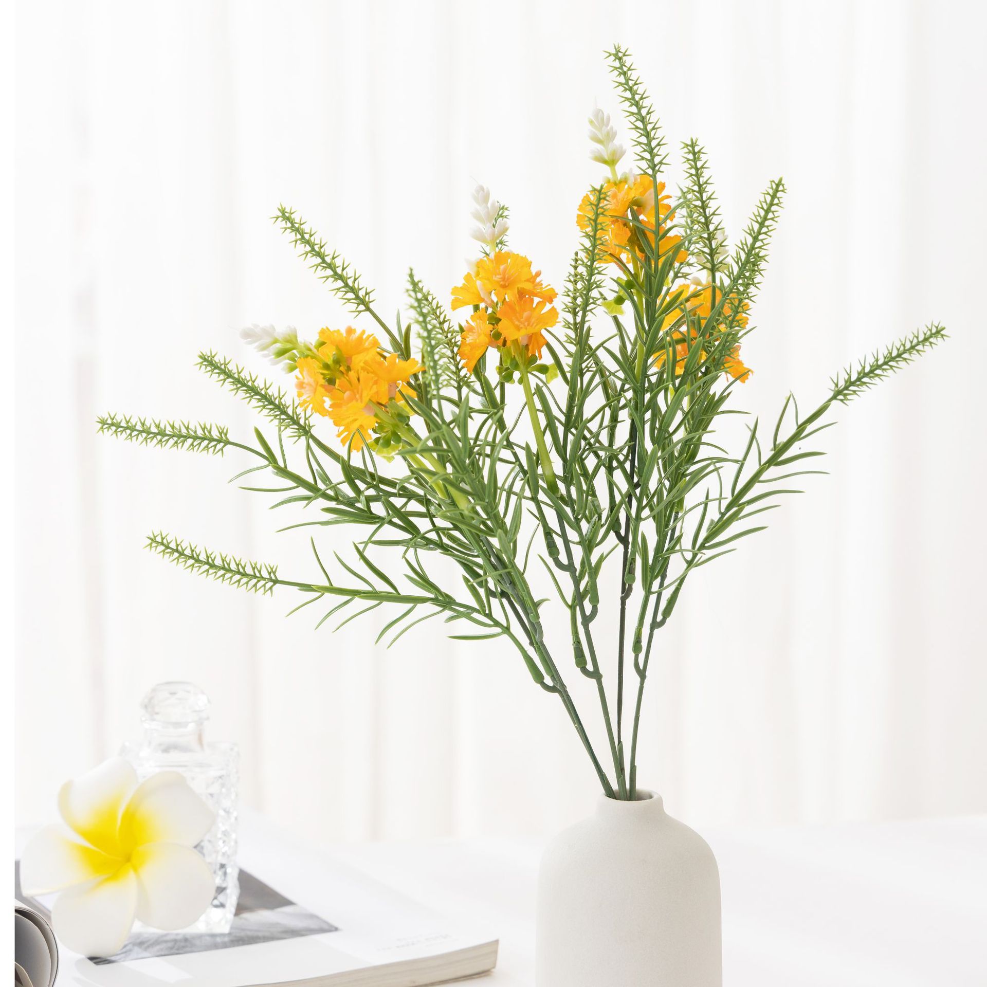 Picture of Baihuabang Simulation Plant Lavender Small Floral Water Grass Handmade Flower Foreign Trade Simulation Flower Ornaments Plastic Decorative Flower