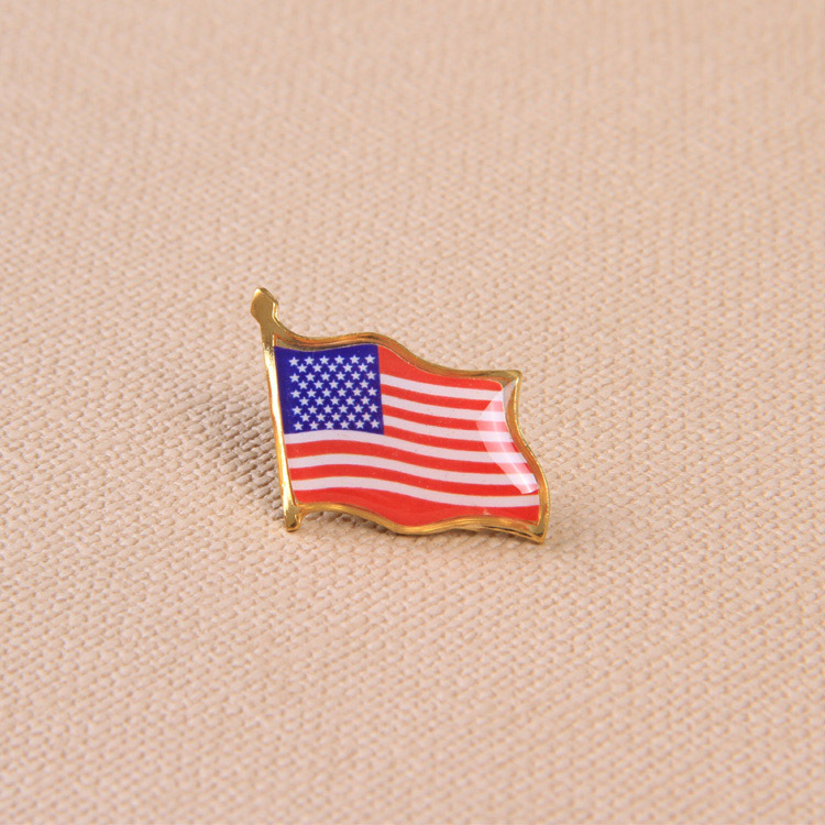 Picture of American Flag Brooch Dripping Oil American Flag Badge Badge Wholesale
