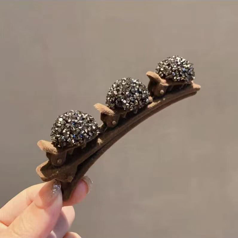 Picture of Flocking Hair Clip Women's Front Head Bangs Clip Side Clip Short Hair Transition Artifact Broken Hair Clip Duckbill Clip Headdress