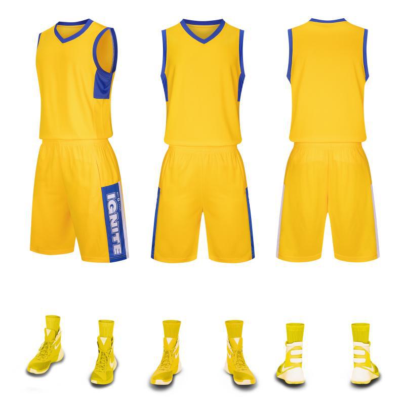 Picture of Sports Basketball Uniform Set for Adults and Kidsren, Same Style Training Uniform Wholesale Group Purchase, Printable Printing and Printing Number A1015 #