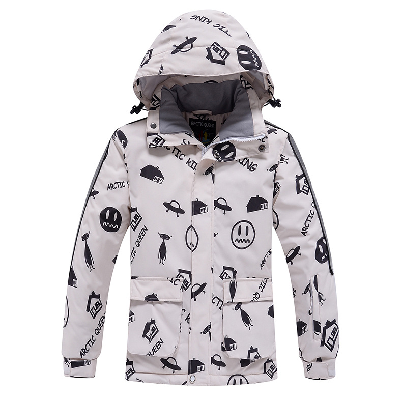 Picture of Children's Ski Suit for Boys and Girls Winter Outdoor Windproof Water-splashing Warm Thickened Snowboard Double-board Ski Suit New