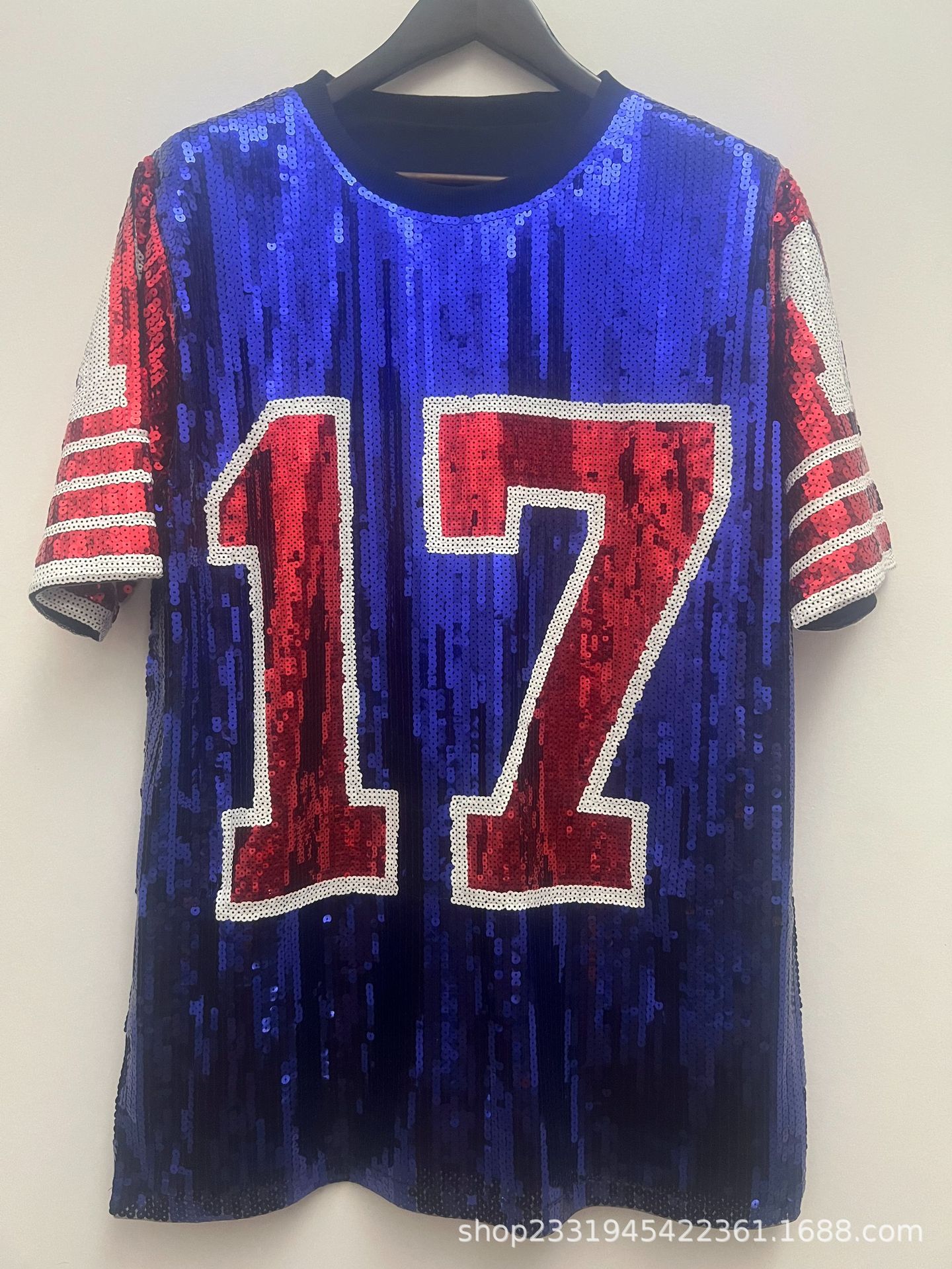 Amazon Aliexpress Cross-Border Supply 2025 Summer New Style 17 Numbers Loose Short-Sleeved T-Shirt Tops for Women