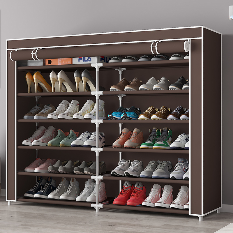 Shoe Rack Storage Rack Integrated Shoe Cabinet Storage Rack Amazon Simple Dust-proof Home Door Cross-border Simple Wardrobe