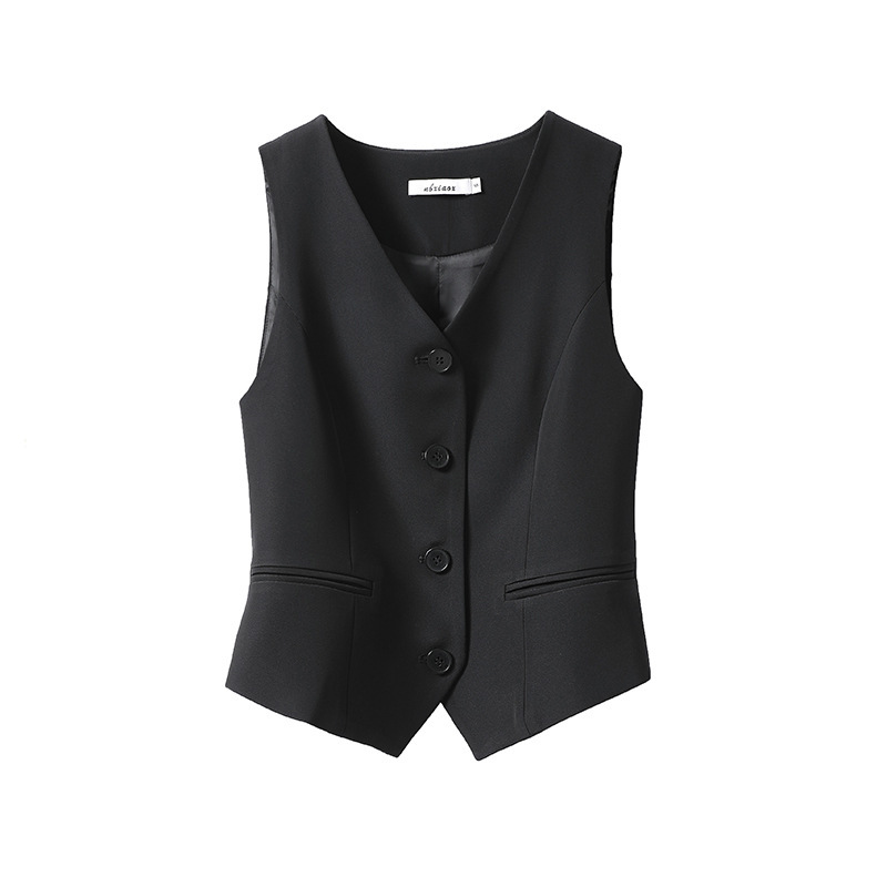 Picture of Suit Small Vest Grey Vest Women's Jacket New Outfit Top Short Sleeveless Vest for Small Women