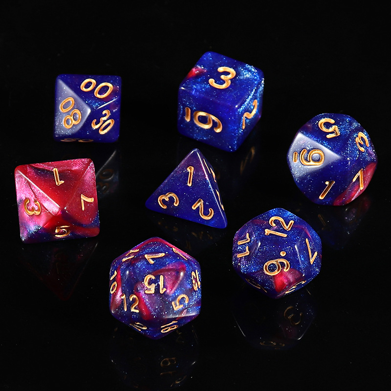 Picture of Star new multi-sided dice digital dice running group table game accessories 4/6/8/10/12/20 sieve props