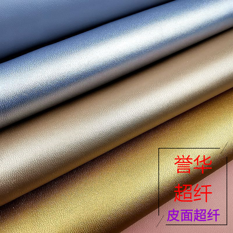 Color in stock 0.6mm Sheepskin Microfiber Leather Lamb Leather Super Fiber Lamb Imitation Leather