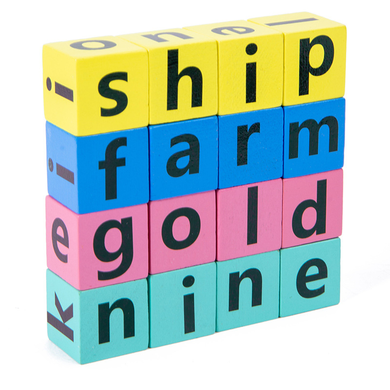 Picture of Cross-border children's desktop fun word puzzle game 0.15 children's puzzle early education educational wooden toys 3-6 years old