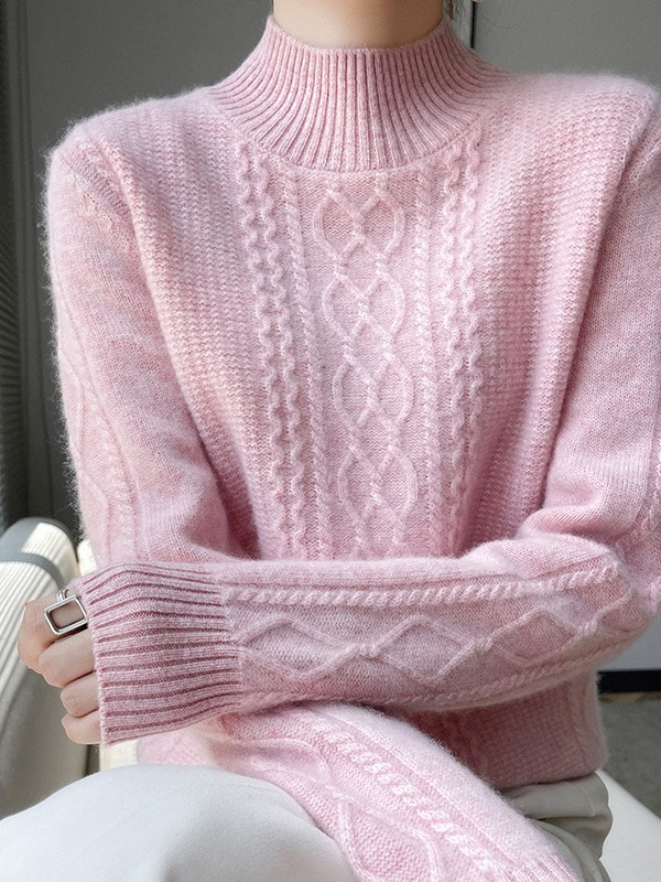 Picture of Autumn and Winter 2024 New Thickeneded Knitwear Women's Round Neck Inner Bottoming Knitwear Warm and Stylish Top