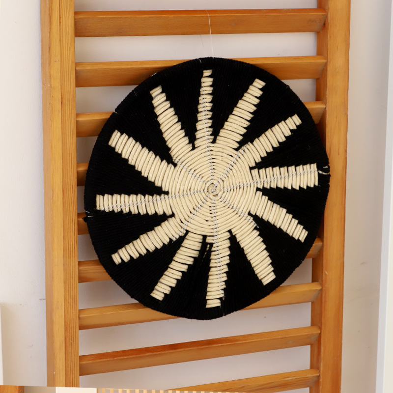 Picture of New Chinese style wall hanging three-dimensional wall decoration creative living room entrance background wall decoration disc floral decoration pendant
